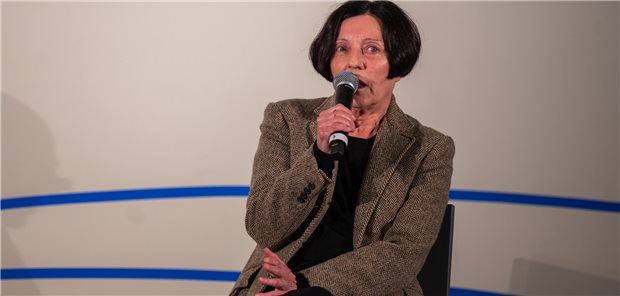 Die Schriftstellerin und Literaturnobelpreisträgerin Herta Müller bei einer Podiumsdiskussion im Oktober (Archivbild).