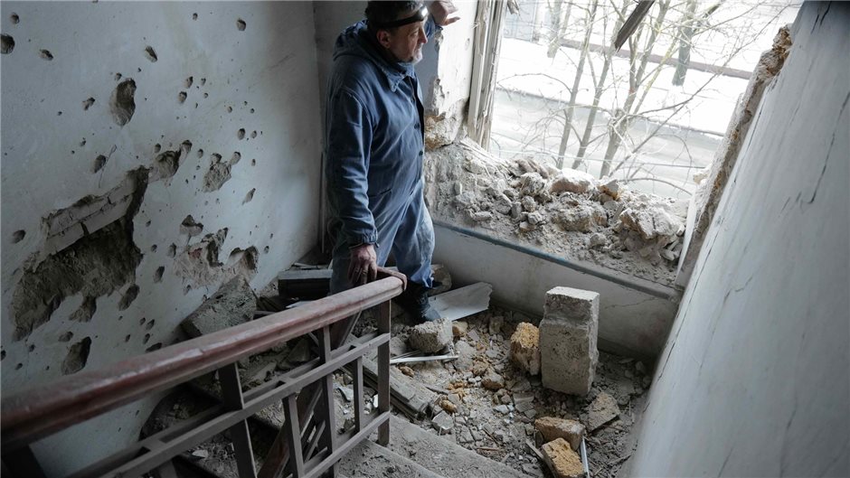 Die Stadt Cherson wird regelmäßig von russischen Truppen beschossen. Die Stellun...