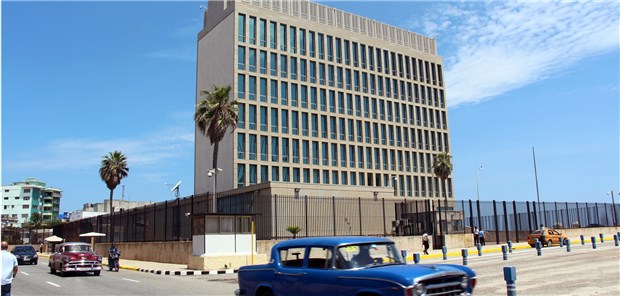 Die US-Botschaft in Havanna ist seit dem 20.07.2015 offiziell eine Botschaft.