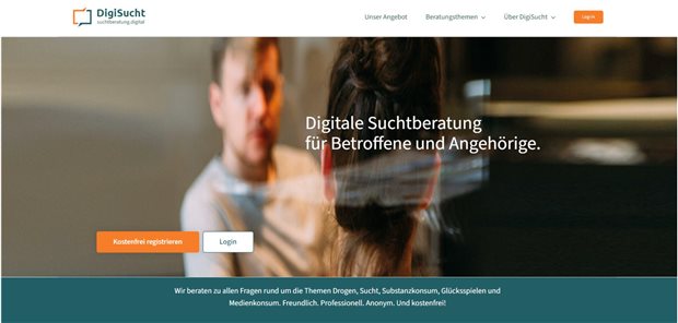 Neue Plattform zur Suchtberatung geht online Die Website Digi-Sucht bietet ein niedrigschwelliges Angebot für Suchtkranke und Angehörige.
