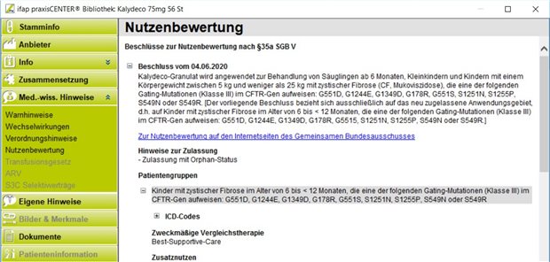 Die Zusammenfassung der Ergebnisse soll einen schnellen Überblick des GBA-Beschlusses vermitteln.