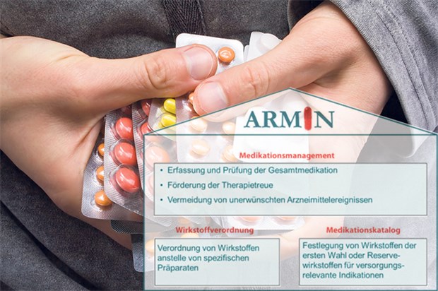 Therapiesicherheit und Compliance verbessern Die drei Bausteine des Modellprojekts ARMIN zur Verbesserung der ambulanten Arzneimitteltherapie.
