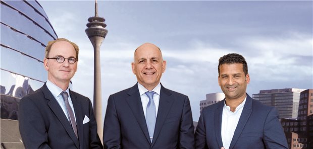 Dreier-Präsidium für Rheumakongress Die drei Kongresspräsidenten: Professor Manfred Kemmerling (DGORh), Professor Christof Specker (DGRh) und Dr. Prasad Thomas Oommen (GKJR). (v.l.n.r.)