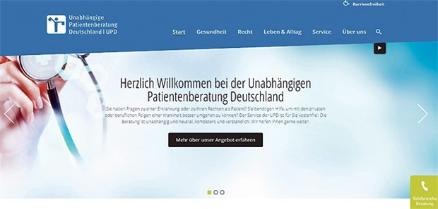 Patientenberatung stößt weiter auf Kritik Die neue UPD ist im Einsatz - bisher jedoch nur mit einer telefonischen und Online-Beratung.
