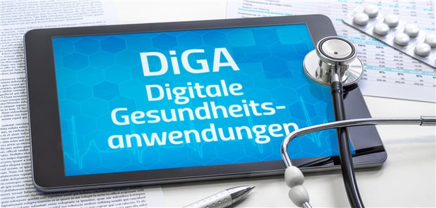 Tablet mit DiGA