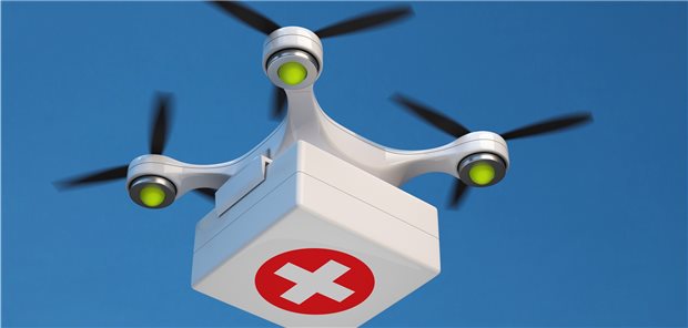 Medikamente sollen per Drohne ins Krankenhaus kommen Die unbemannten Luftfahrzeuge sollen den Austausch von Medikamenten zwischen Großkliniken und kleineren Häusern ermöglichen.