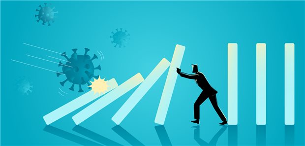 Domino-Effekt gesundheitlicher COVID-Folgen: Risiken sinken offenbar nach drei Monaten.