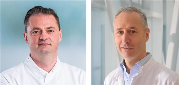 Doppelspitze am Elblandzentrum für Rückenschmerz und Wirbelsäulenerkrankungen Doppelspitze: Dr. Mario Leimert und Dr. Mark Schnöring.