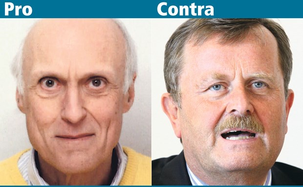 Sollen Ärzte beim Suizid assistieren dürfen? Dr. Anton Wohlfart und Dr. Frank Ulrich Montgomery liefern Pro- und Contra-Argumente in der Debatte um ärztlich assistierten Suizid. ©: Wolfart: privat; Montgomery: BÄK