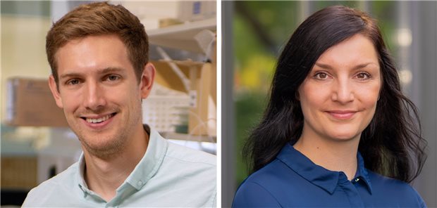 Ausgezeichnete Grundlagenforschung an Alzheimer Dr. Benjamin Ryskeldi-Falcon vom MRC Laboratory of Molecular Biology in Cambridge, England, und Dr. Susanne Röhr vom Institut für Sozialmedizin, Arbeitsmedizin und Public Health (ISAP) der Universität Leipzig.