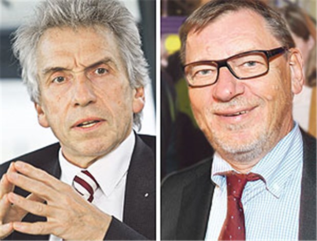 Paragraf 73b ist Wahlprüfstein Dr. Christopher Hermann, Vorstandsvorsitzender der AOK Baden-Württemberg (l.) und Ulrich Weigeldt, Bundesvorsitzender des Deutschen Hausärzteverbandes.