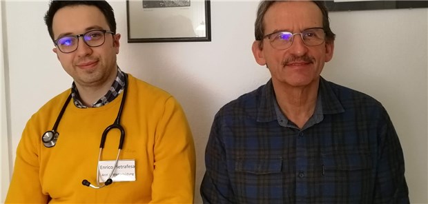 Dr. Enrico Pietrafesa (l.) und Dr. Michael Saar freuen sich auf die Eröffnung des Gesundheitszentrums Breitscheid