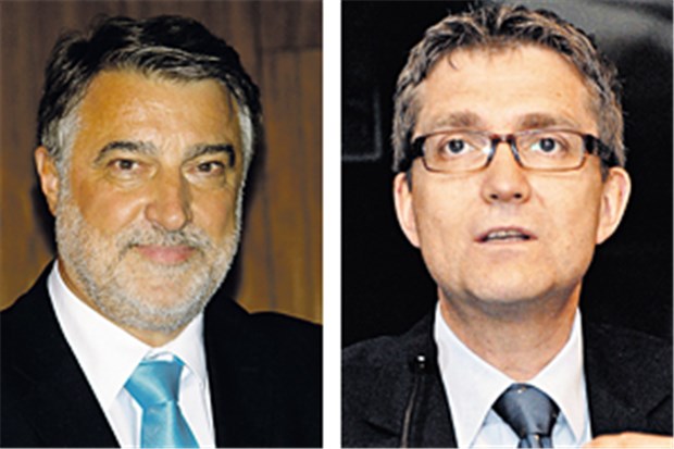 Alter Streit um Ärztemangel neu entfacht Dr. Gerd Zimmermann, stellv. Vorsitzender KV Hessen und Thomas Ballast, vdek-Vorstandschef (v. li.)