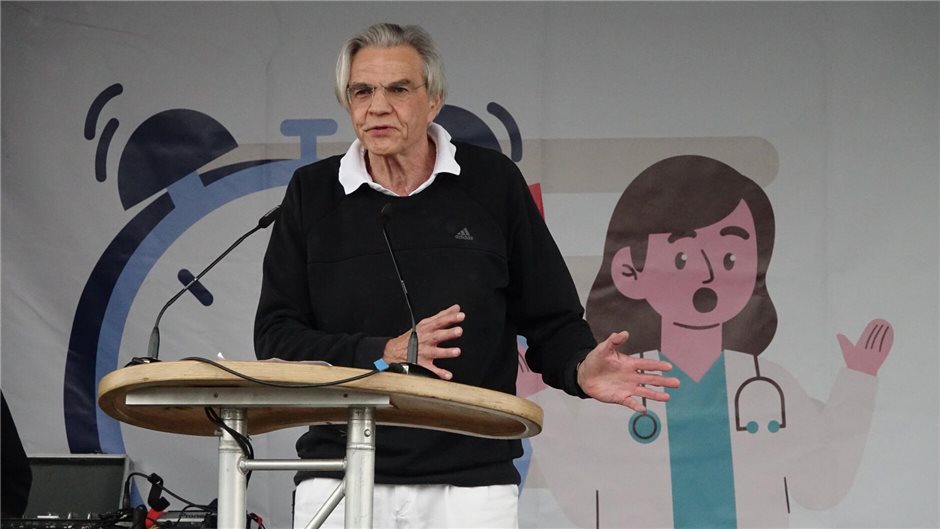 Dr. Lothar Born vom Hartmannbund Hessen hatte einen Vorschlag für eine bessere V...