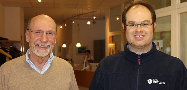 Den Hausarzt online gefunden Dr. Michael Jacobs (li.) und Kevin Ortlieb, der die Hausarztpraxis in Müllheim übernimmt.
