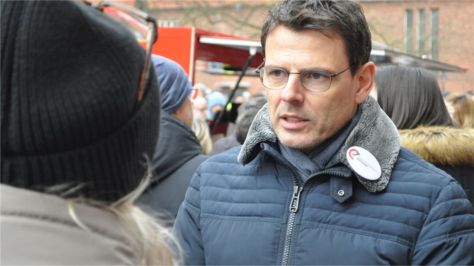 Protest gegen die Verlagerung des Marien-Krankenhauses in Lübeck am 21. Januar 2023.