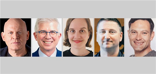 Plädoyer für mehr Empathie und Zeit Dr. Wolfgang Albers (Die Linke), Professor Andrew Ullmann (FDP), Dr. Clara Matthiessen vom Bündnis Junge Ärzte, Pädiater Dr. Sven Supper und Moderator Professor Andreas Beivers (von links nach rechts)
