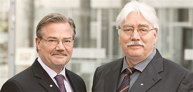 Bringt die Wahl ein Ende des Stillstands? Duo mit Dissonanzen: Nordrheins KV-Vorstandschef Dr. Peter Potthoff (rechts) und Bernhard Brautmeier.