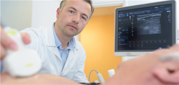 Echokardiografie: Wie steht es bei dem Patienten um die linksventrikuläre Ejektionsfraktion?