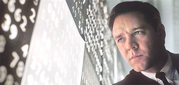 Arbeit könnte viele wieder gesund machen Ehrgeizig, genial, psychisch krank: In "A beautiful mind" gewinnt der Mathematiker John Forbes Nash (Russell Crowe) den Nobelpreis - trotz Schizophrenie.