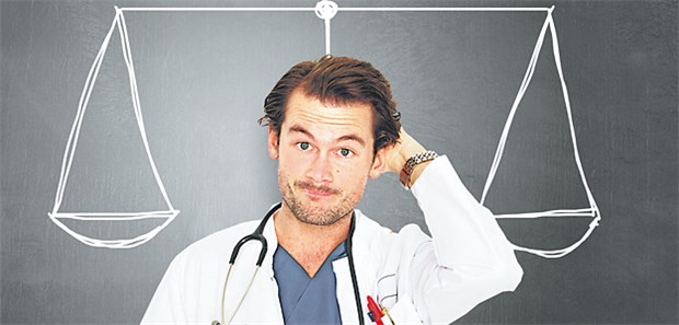 Eigen- oder Patienten-Interessen? Im Alltag müssen Ärzte genau abwägen. [M] Arzt: Peter Atkins