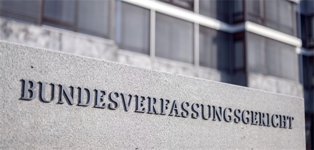 Außenaufnahme des Bundesverfassungsgerichts in Karlsruhe