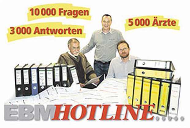 EBM 2000plus - ein System lernt nie aus Ein Berg von Fragebögen: Der neue EBM hielt die Redaktion der "Ärzte Zeitung" über die EBM-Hotline heftig in Atem. Vier Monate lang gab es täglich zwei Seiten mit Fragen und Antworten zum EBM.