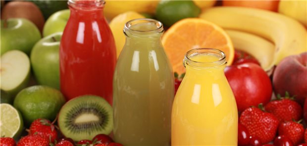 Fruchtsäfte und Obst