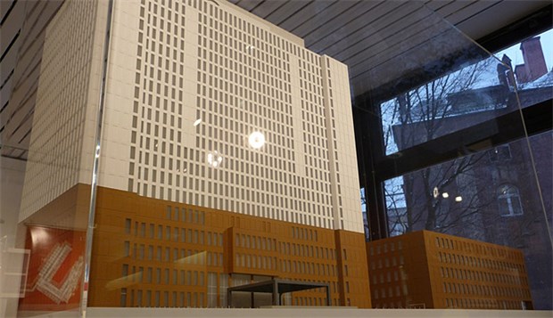 Eine Baustelle noch ohne Eitelkeiten Ein Hauch von Mondänität: So soll das Bettenhaus der Charité nach dem Umbau aussehen.