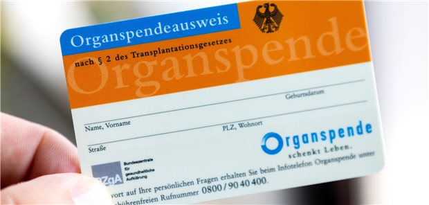 Auf dem Weg zum Organspenderegister Ein Organspendeausweis