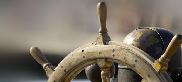 Ein Steuerrad für die Selbstverwaltung.