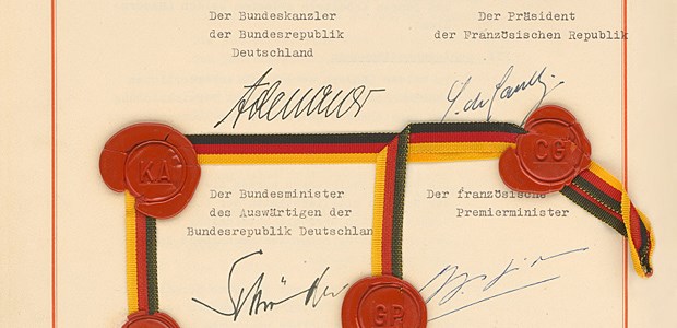 Wo ist der Élysée-Vertrag der Ärzte? Ein halbes Jahrhundert alt: der Élysée-Vertrag.