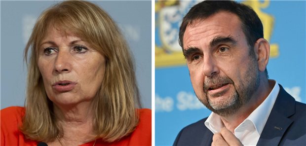 Minister in Sachsen und Bayern rufen zu Influenza-Impfung auf Eine Gesundheitsministerin und ein Gesundheitsminister mahnen ihre Landsleute, sich impfen zu lassen: Petra Köpping (SPD) und Klaus Holetschek (CSU).
