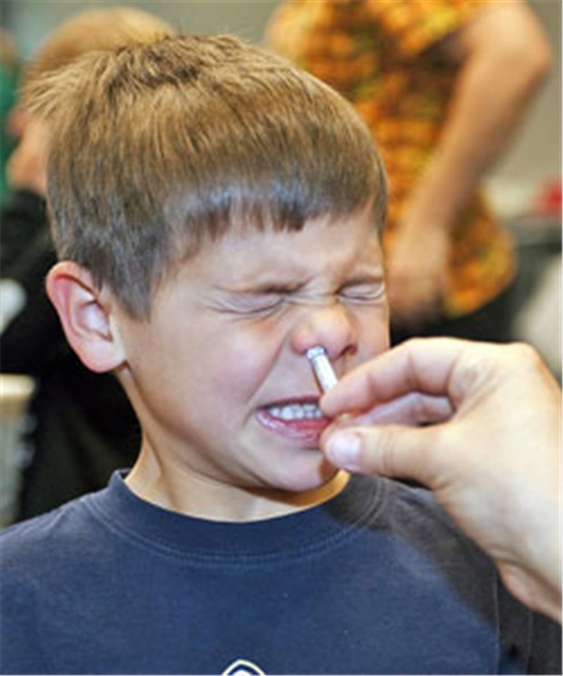 Impfspray wirklich unbedenklich? Eine Grippe-Impfung kann auch intranasal appliziert werden - wenn sich eine Allergie ausschließen lässt.