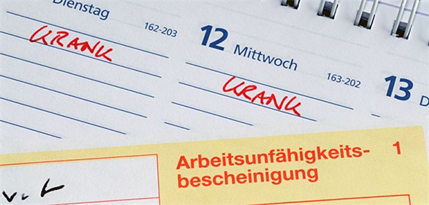 Deutlich weniger Fehltage wegen Depressionen Eine Krankmeldung gaben 48,6 Prozent der erwerbstätigen DAK-Versicherten im Jahr 2018 ab.