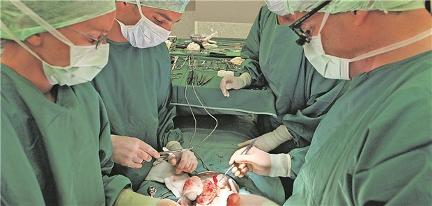 Millionen Euro mehr für mehr Organe Eine Niere wird implantiert. Krankenhäusern soll der Aufwand für die Organspende künftig besser vergütet werden.