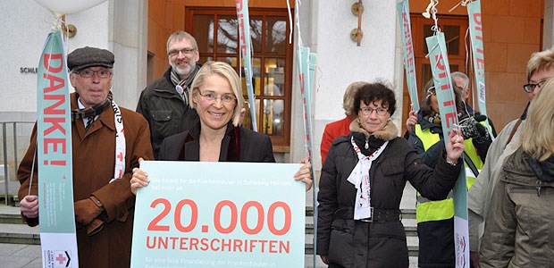 Landesbasisfallwerte machen Forscher ratlos Eine Unterschriftenaktion gegen den Landesbasisfallwert in Schleswig-Holstein brachte mehr als 20.000 Unterschriften ein.