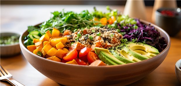 Eine ausgeglichene vegetarische oder vegane Ernährungsweise kann mehrere gesundheitliche Vorteile haben.