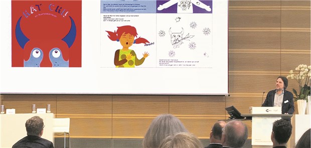 Hilfsmittel gegen den Druck der Patienten Eine außergewöhnlich Antibiotika-Aufklärungskampagne, die bereits kleine Patienten einbezieht, stellte Prof. Attila Altiner von der Unimedizin Rostock vor.