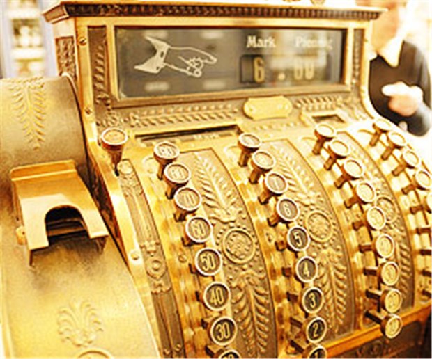 Goldene Zeiten verblassen Eine goldene Kasse: Schön für jeden, der eine solche hat.