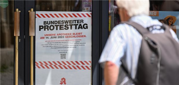 Hessens Apotheken bereiten sich auf Streiks vor Eine weitere Protestaktion wie hier im Juni planen die Apotheker im September.