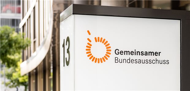 Eingangsbereich des Gemeinsamen Bundesausschusses in Berlin.