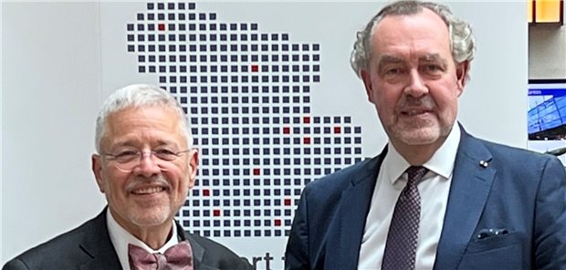 Bergmann und König im Amt bestätigt Eingespieltes KVNo-Vorstandsduo: Dr. Frank Bergmann (links) und Dr. Carsten König nach ihrer Wiederwahl