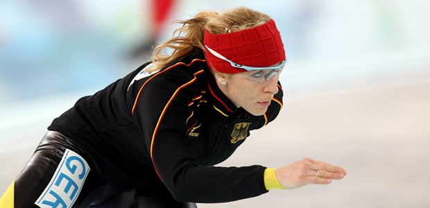 Auch Olympioniken japsen nach Luft Eisschnellläuferin Friesinger-Postma (2010 in Vancouver): Höchstleistung trotz Asthma.