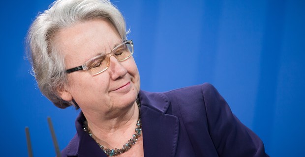 Schavan gibt auf Ende einer Ministerzeit.