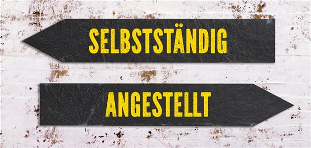 Entweder oder: Selbstständig oder angestellt.