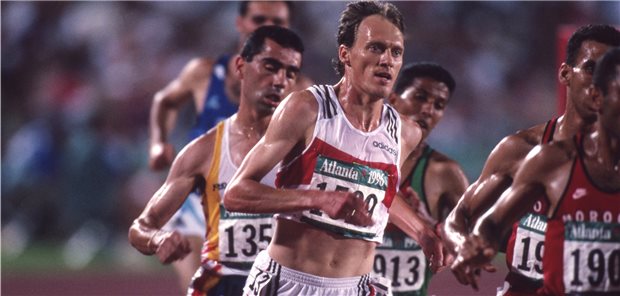 Erfolgreicher Läufer: Dieter Baumann beim 5000 Meter Finale der Olympischen Spiele in Atlanta 1996.