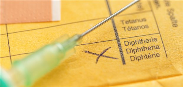 Mehr Hautdiphtherie-Fälle in Deutschland und Europa Erwachsenen wird eine Auffrischung der Impfung gegen Diphtherie in zehnjährigem Abstand empfohlen.