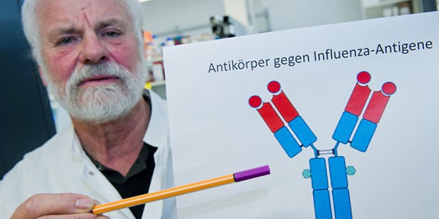Grippe-Impfstoff im Schnellverfahren? FLI-Forscher Stitz: will Grippe-Vakzinen aus mRNA herstellen.