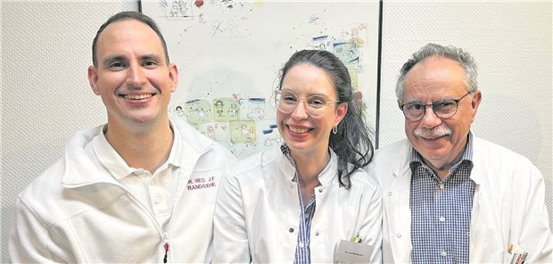 Familie Randaxhe aus Willich setzt bei ihrer Zusammenarbeit auf Kommunikation auf Augenhöhe: Jan-Frieso, seine Schwester Insa Randaxhe-Juntermanns,
und Vater Joachim.
